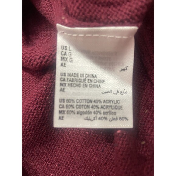Karen Scott New Sweater Women’s Size L Burgundy Long Sleeve Round Neck . LTOP862 - Picture 7 of 7
